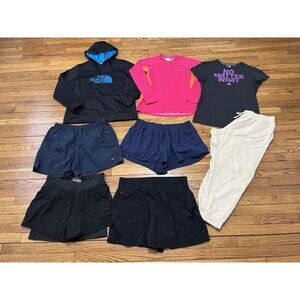 Womens Athletic Clothing Lot 8pcs Nike Athleta & More Size XL Tops Bottoms